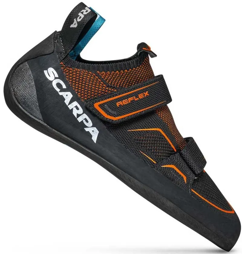 Scarpa Reflex Climbing Shoes - Black-Flame
